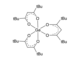 Tris(2,2,6,6-tetramethyl-3,5-heptanedionato) gallium(III) Chemical Structure